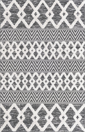 Black 1' 3 x 1' 4 Sabrina Soto Casa Sample Area Rug 100% Cotton Geometric Pattern All Natural Material Eco Friendly Carpet for Sale at Rug Engine