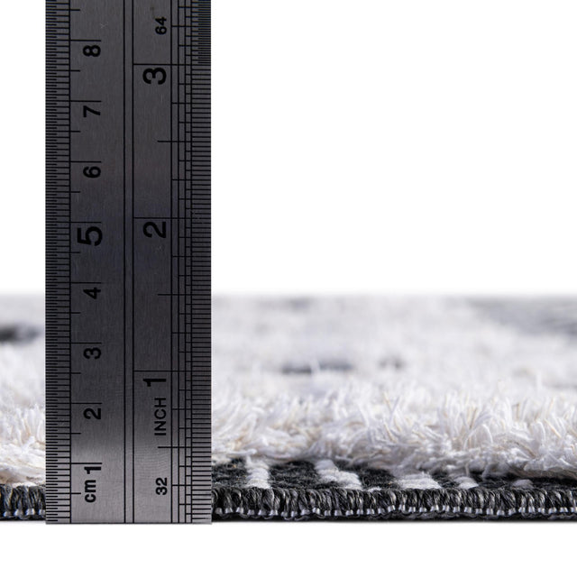 Black 2' 7 x 12' Sabrina Soto Casa Runner Area Rug 100% Cotton Geometric Pattern All Natural Material Eco Friendly Carpet for Sale at Rug Engine