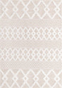 Beige 6' 4 x 9' Sabrina Soto Casa Rectangle Area Rug 100% Cotton Geometric Pattern All Natural Material Eco Friendly Carpet for Sale at Rug Engine