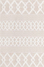 Beige 5' 3 x 8' Sabrina Soto Casa Rectangle Area Rug 100% Cotton Geometric Pattern All Natural Material Eco Friendly Carpet for Sale at Rug Engine
