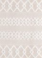 Beige 4' 5 x 6' Sabrina Soto Casa Rectangle Area Rug 100% Cotton Geometric Pattern All Natural Material Eco Friendly Carpet for Sale at Rug Engine