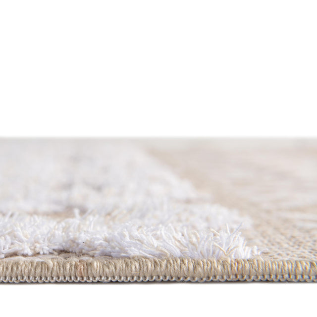 Beige 2' 3 x 8' Sabrina Soto Casa Runner Area Rug 100% Cotton Geometric Pattern All Natural Material Eco Friendly Carpet for Sale at Rug Engine