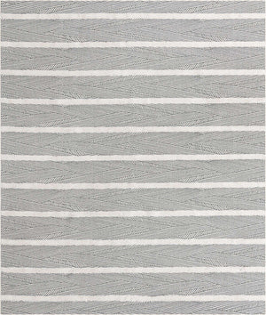 Anthracite Gray 9' 10 x 12' Sabrina Soto Casa Rectangle Area Rug 100% Cotton Geometric Pattern All Natural Material Eco Friendly Carpet for Sale at Rug Engine