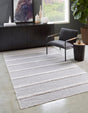 Anthracite Gray 1' 3 x 1' 4 Sabrina Soto Casa Sample Area Rug 100% Cotton Geometric Pattern All Natural Material Eco Friendly Carpet for Sale at Rug Engine