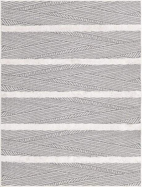 Anthracite Gray 2' 3 x 3' Sabrina Soto Casa Rectangle Area Rug 100% Cotton Geometric Pattern All Natural Material Eco Friendly Carpet for Sale at Rug Engine