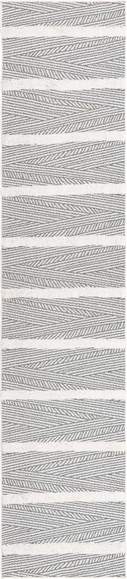 Anthracite Gray 2' 7 x 12' Sabrina Soto Casa Runner Area Rug 100% Cotton Geometric Pattern All Natural Material Eco Friendly Carpet for Sale at Rug Engine