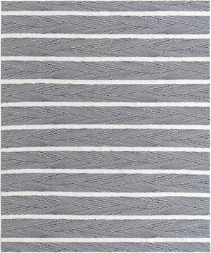 Black 9' 10 x 12' Sabrina Soto Casa Rectangle Area Rug 100% Cotton Geometric Pattern All Natural Material Eco Friendly Carpet for Sale at Rug Engine