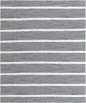 Black 8' 3 x 10' Sabrina Soto Casa Rectangle Area Rug 100% Cotton Geometric Pattern All Natural Material Eco Friendly Carpet for Sale at Rug Engine