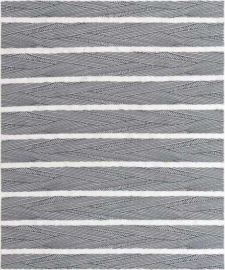 Black 8' 3 x 10' Sabrina Soto Casa Rectangle Area Rug 100% Cotton Geometric Pattern All Natural Material Eco Friendly Carpet for Sale at Rug Engine