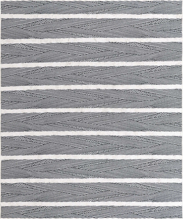 Black 8' 3 x 10' Sabrina Soto Casa Rectangle Area Rug 100% Cotton Geometric Pattern All Natural Material Eco Friendly Carpet for Sale at Rug Engine
