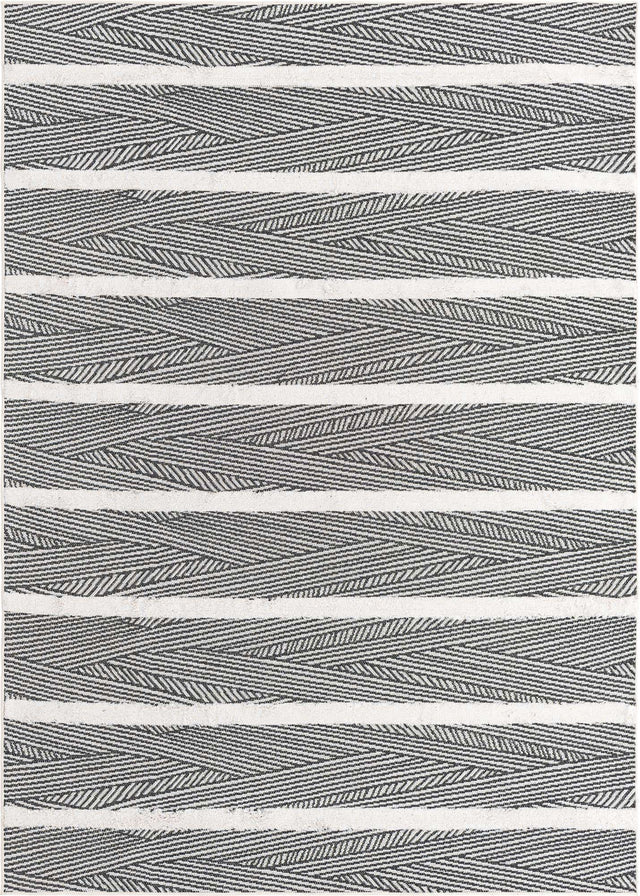 Black 6' 4 x 9' Sabrina Soto Casa Rectangle Area Rug 100% Cotton Geometric Pattern All Natural Material Eco Friendly Carpet for Sale at Rug Engine