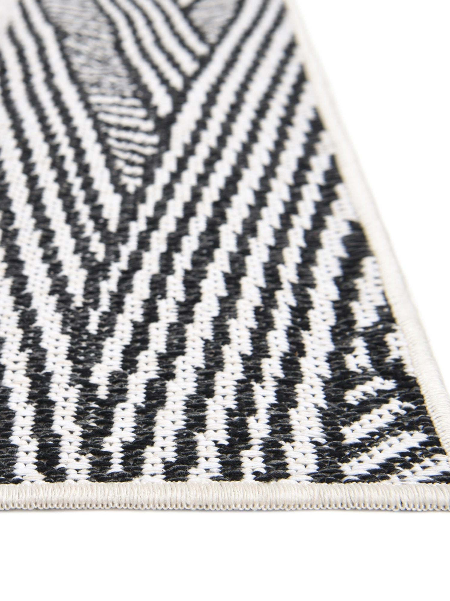 Black 9' 10 x 12' Sabrina Soto Casa Rectangle Area Rug 100% Cotton Geometric Pattern All Natural Material Eco Friendly Carpet for Sale at Rug Engine