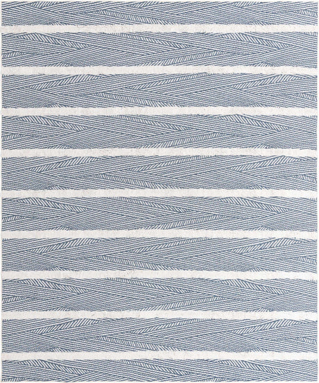 Navy Blue 8' 3 x 10' Sabrina Soto Casa Rectangle Area Rug 100% Cotton Geometric Pattern All Natural Material Eco Friendly Carpet for Sale at Rug Engine