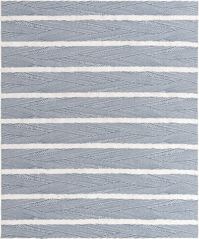 Navy Blue 8' 3 x 10' Sabrina Soto Casa Rectangle Area Rug 100% Cotton Geometric Pattern All Natural Material Eco Friendly Carpet for Sale at Rug Engine