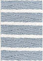 Navy Blue 2' 3 x 3' Sabrina Soto Casa Rectangle Area Rug 100% Cotton Geometric Pattern All Natural Material Eco Friendly Carpet for Sale at Rug Engine