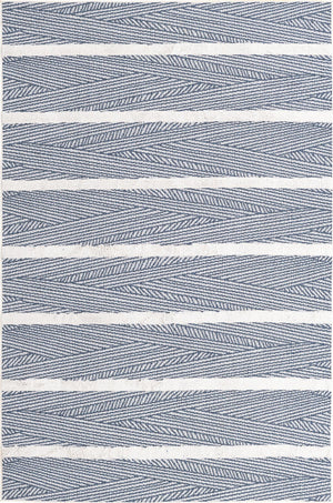 Navy Blue 1' 3 x 1' 4 Sabrina Soto Casa Sample Area Rug 100% Cotton Geometric Pattern All Natural Material Eco Friendly Carpet for Sale at Rug Engine