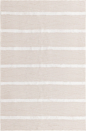 Beige 1' 3 x 1' 4 Sabrina Soto Casa Sample Area Rug 100% Cotton Geometric Pattern All Natural Material Eco Friendly Carpet for Sale at Rug Engine