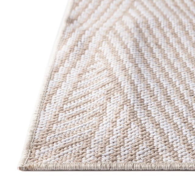 Beige 2' 7 x 12' Sabrina Soto Casa Runner Area Rug 100% Cotton Geometric Pattern All Natural Material Eco Friendly Carpet for Sale at Rug Engine