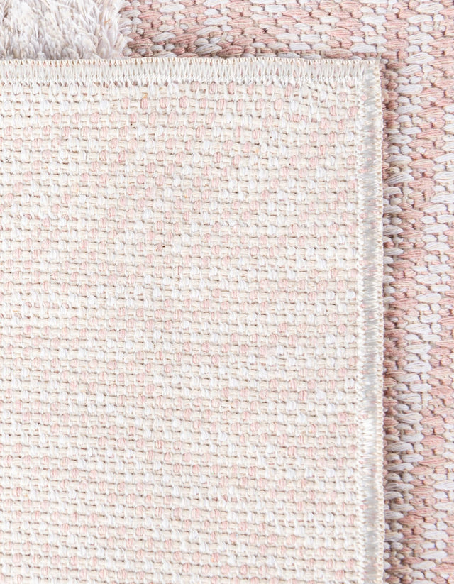 Pink 10' x 12' Sabrina Soto Casa Rectangle Area Rug 100% Cotton Geometric Pattern All Natural Material Eco Friendly Carpet for Sale at Rug Engine