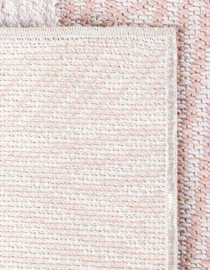 Pink 2' 3 x 3' Sabrina Soto Casa Rectangle Area Rug 100% Cotton Geometric Pattern All Natural Material Eco Friendly Carpet for Sale at Rug Engine