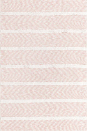 Pink 1' 3 x 1' 4 Sabrina Soto Casa Sample Area Rug 100% Cotton Geometric Pattern All Natural Material Eco Friendly Carpet for Sale at Rug Engine