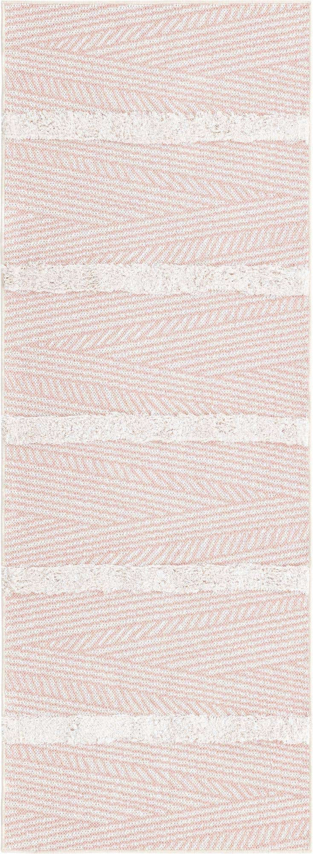 Pink 2' 3 x 6' Sabrina Soto Casa Runner Area Rug 100% Cotton Geometric Pattern All Natural Material Eco Friendly Carpet for Sale at Rug Engine