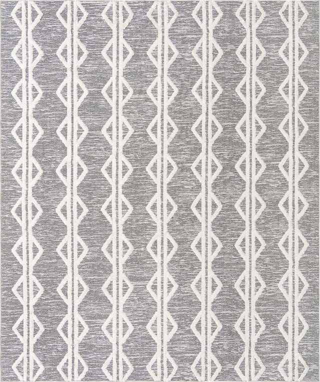 Anthracite Gray 9' 10 x 12' Sabrina Soto Casa Rectangle Area Rug 100% Cotton Geometric Pattern All Natural Material Eco Friendly Carpet for Sale at Rug Engine