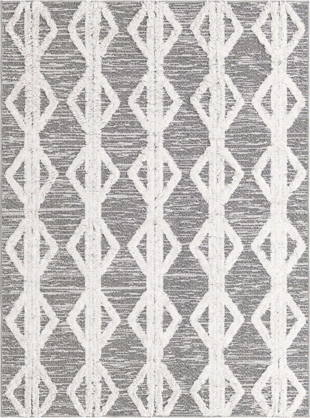 Anthracite Gray 4' 5 x 6' Sabrina Soto Casa Rectangle Area Rug 100% Cotton Geometric Pattern All Natural Material Eco Friendly Carpet for Sale at Rug Engine
