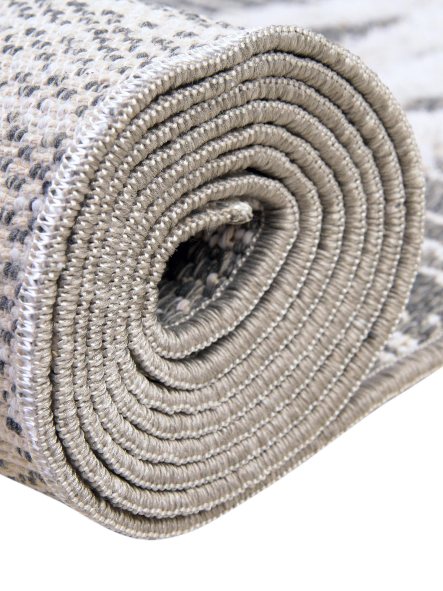 Anthracite Gray 2' 3 x 8' Sabrina Soto Casa Runner Area Rug 100% Cotton Geometric Pattern All Natural Material Eco Friendly Carpet for Sale at Rug Engine