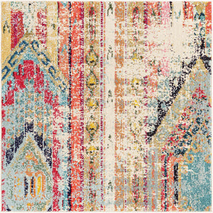 Multicolor 4' x 4' Sedona Square Area Rug