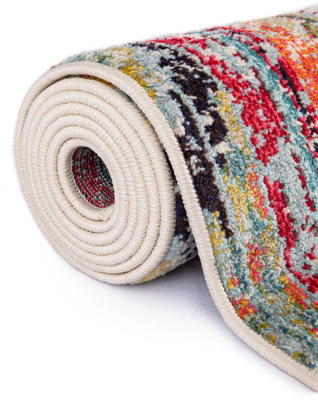 Multicolor 7' 11 x 10' Sedona Oval Area Rug Durable Long Lasting Carpet for Living Rooms, Kitchen, Bedrooms, Office Space, Dorms for Sale at Rug Engine
