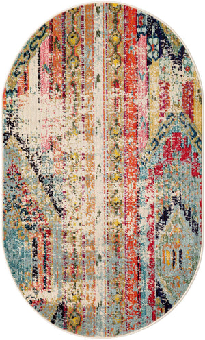 Multicolor 3' 3 x 5' 3 Sedona Oval Area Rug
