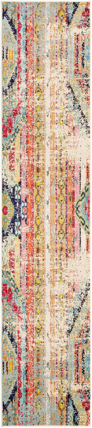Multicolor 2' 7 x 12' Sedona Runner Area Rug Durable Long Lasting Carpet for Living Rooms, Kitchen, Bedrooms, Office Space, Dorms for Sale at Rug Engine