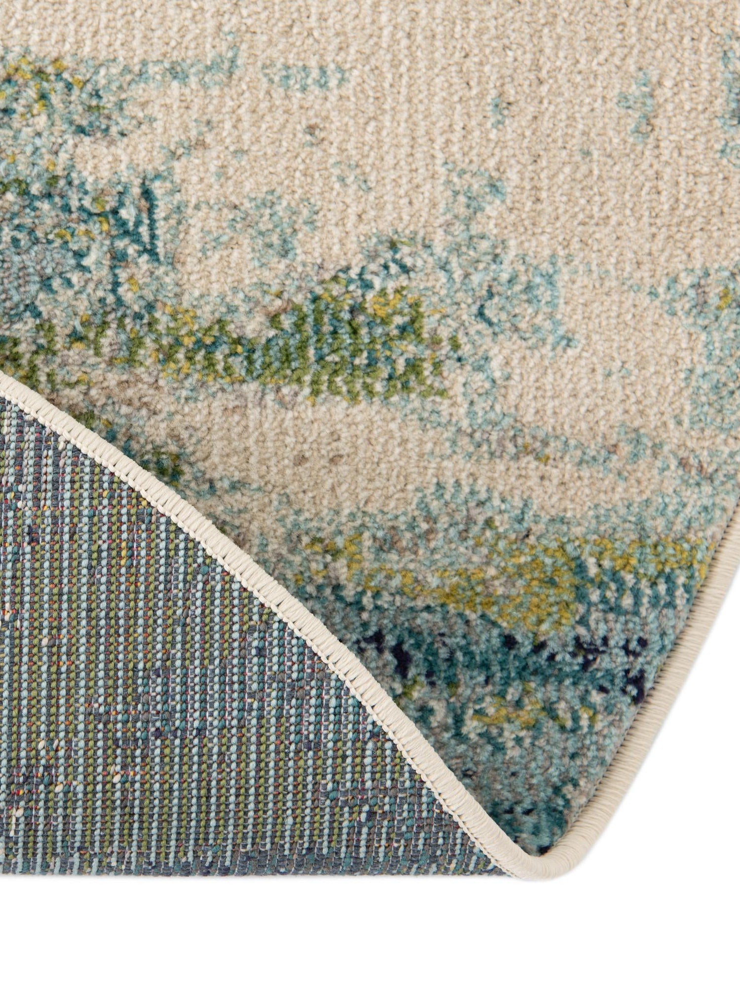 Light Blue 5' x 8' Chromatic Oval Area Rug 100% Polypropylene With Cotton Backing Abstract Modern Colorful Carpet Mat for Home Decor & Interior Design for Sale at Rug Engine