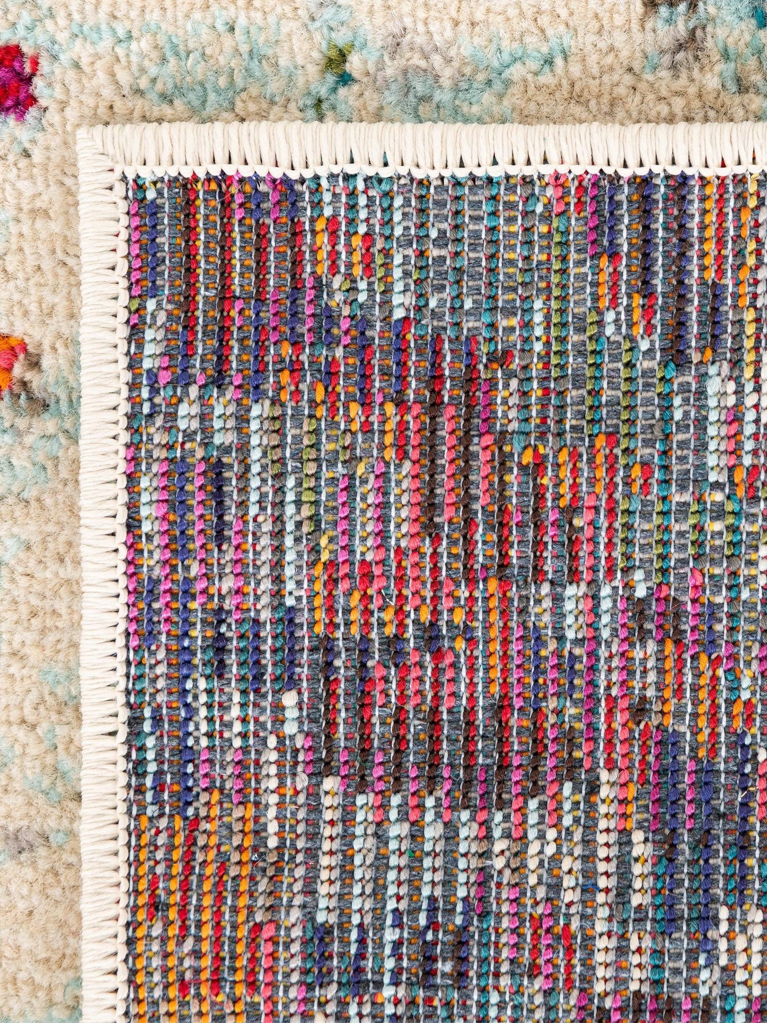 Multicolor 4' x 4' Chromatic Square Area Rug 100% Polypropylene With Cotton Backing Abstract Modern Colorful Carpet Mat for Home Decor & Interior Design for Sale at Rug Engine