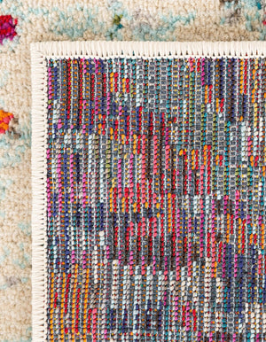 Multicolor 5' x 5' Chromatic Square Area Rug 100% Polypropylene With Cotton Backing Abstract Modern Colorful Carpet Mat for Home Decor & Interior Design for Sale at Rug Engine