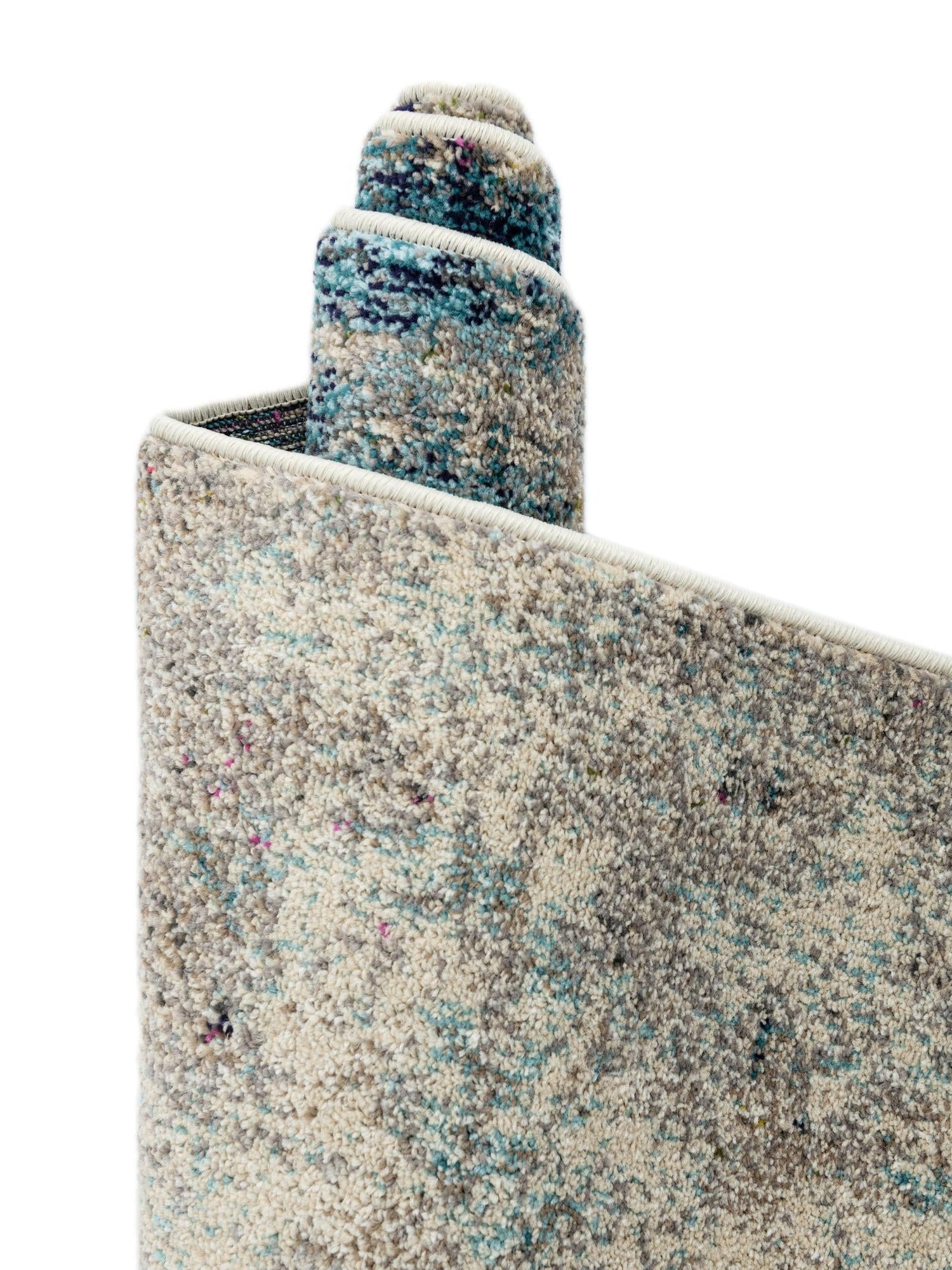 Beige 6' 1 x 6' 1 Chromatic Square Area Rug 100% Polypropylene With Cotton Backing Abstract Modern Colorful Carpet Mat for Home Decor & Interior Design for Sale at Rug Engine