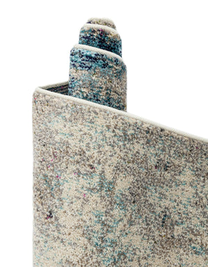 Beige 6' 1 x 6' 1 Chromatic Square Area Rug 100% Polypropylene With Cotton Backing Abstract Modern Colorful Carpet Mat for Home Decor & Interior Design for Sale at Rug Engine