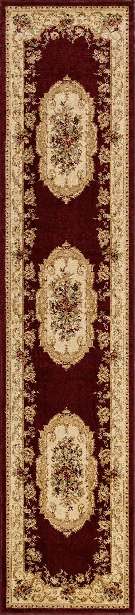 Red 2' 7 x 12' Versailles Runner Area Rug