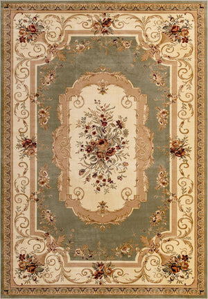Green 10' x 14' 1 Versailles Rectangle Area Rug