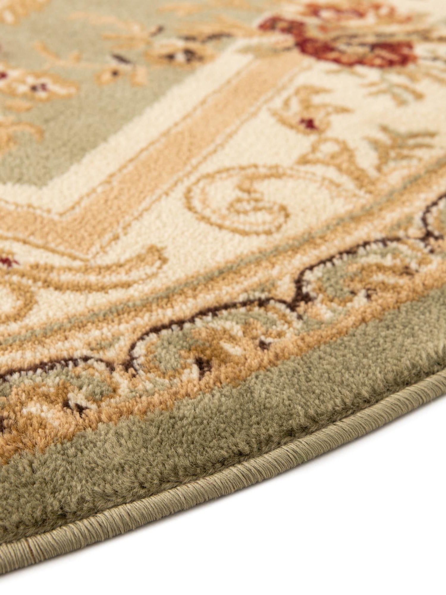 Green 4' 1 x 6' 1 Versailles Oval Area Rug