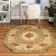 Green 7' 10 x 7' 10 Versailles Octagon Area Rug