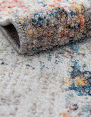 Multicolor 5' x 5' Rainbow Square Area Rug Colorful Modern Unique Carpet for Living Rooms, Dining, Bedrooms, Office, Dorms for Sale at Rug Engine