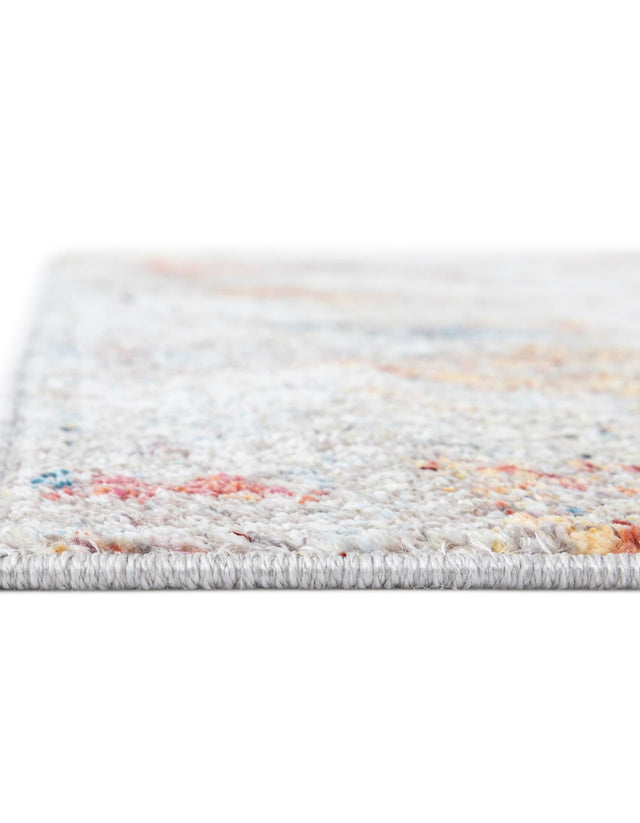 Multicolor 5' x 5' Rainbow Square Area Rug Colorful Modern Unique Carpet for Living Rooms, Dining, Bedrooms, Office, Dorms for Sale at Rug Engine