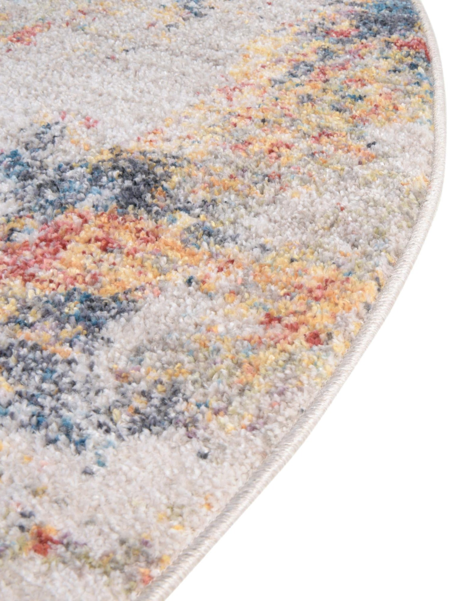 Multicolor 3' 3 x 5' 3 Rainbow Oval Area Rug Colorful Modern Unique Carpet for Living Rooms, Dining, Bedrooms, Office, Dorms for Sale at Rug Engine