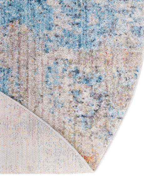 Multicolor 3' 3 x 5' 3 Rainbow Oval Area Rug Colorful Modern Unique Carpet for Living Rooms, Dining, Bedrooms, Office, Dorms for Sale at Rug Engine