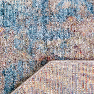 Multicolor 5' x 5' Rainbow Octagon Area Rug Colorful Modern Unique Carpet for Living Rooms, Dining, Bedrooms, Office, Dorms for Sale at Rug Engine