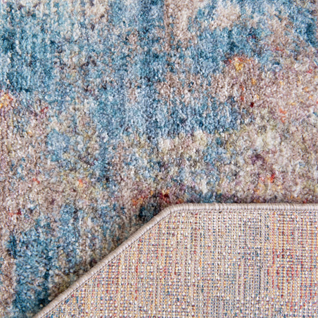 Multicolor 5' x 5' Rainbow Octagon Area Rug Colorful Modern Unique Carpet for Living Rooms, Dining, Bedrooms, Office, Dorms for Sale at Rug Engine