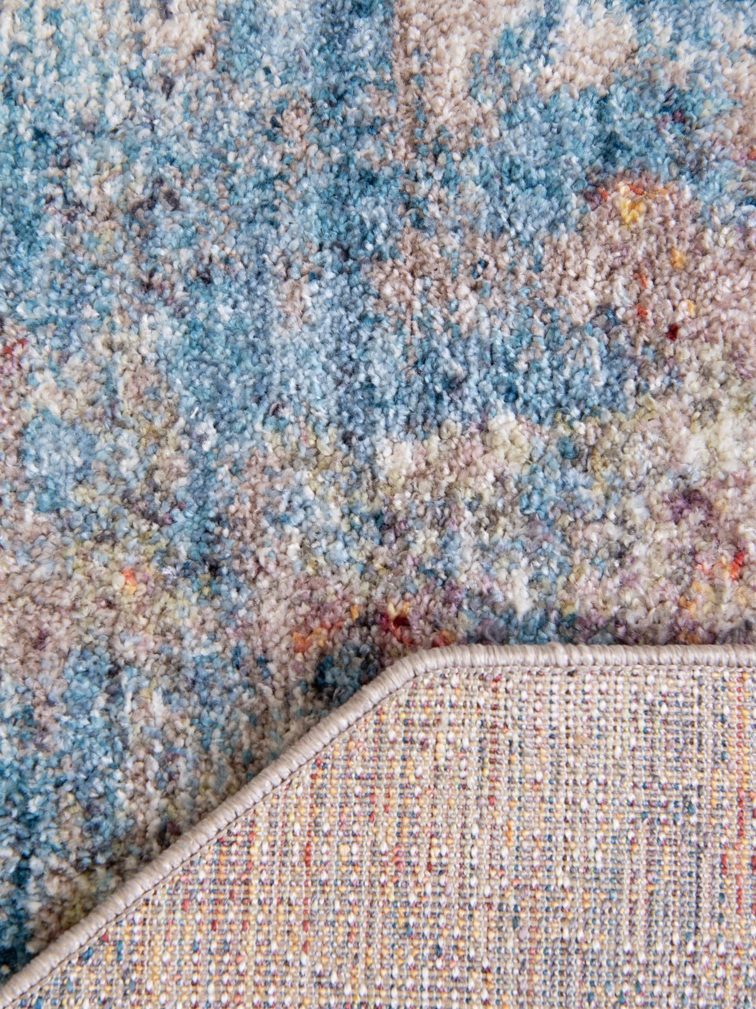 Multicolor 7' 11 x 7' 11 Rainbow Octagon Area Rug Colorful Modern Unique Carpet for Living Rooms, Dining, Bedrooms, Office, Dorms for Sale at Rug Engine