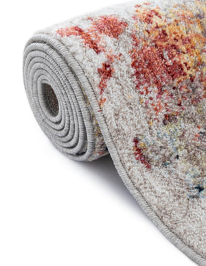 Multicolor 5' x 5' Rainbow Octagon Area Rug Colorful Modern Unique Carpet for Living Rooms, Dining, Bedrooms, Office, Dorms for Sale at Rug Engine